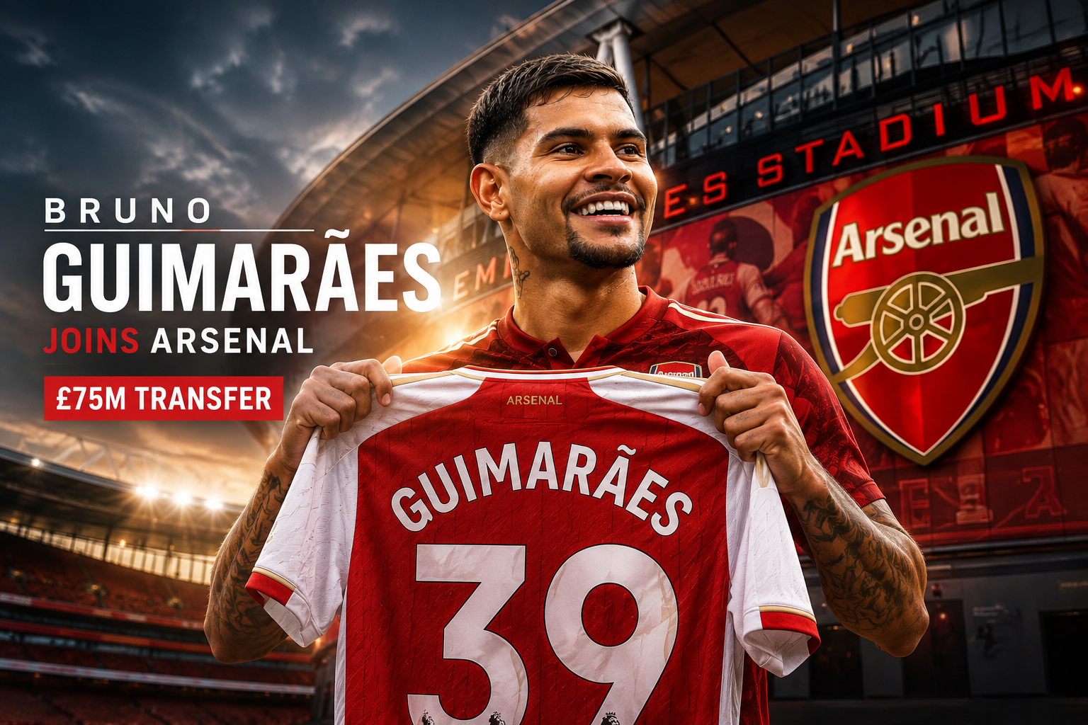 Bruno Guimarães Joins Arsenal in £75m Newcastle Transfer